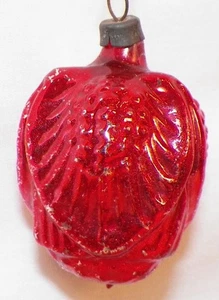 Heidt Christmas Ornament Blown Glass Red Tulip Flower Antique #512 - Picture 1 of 6