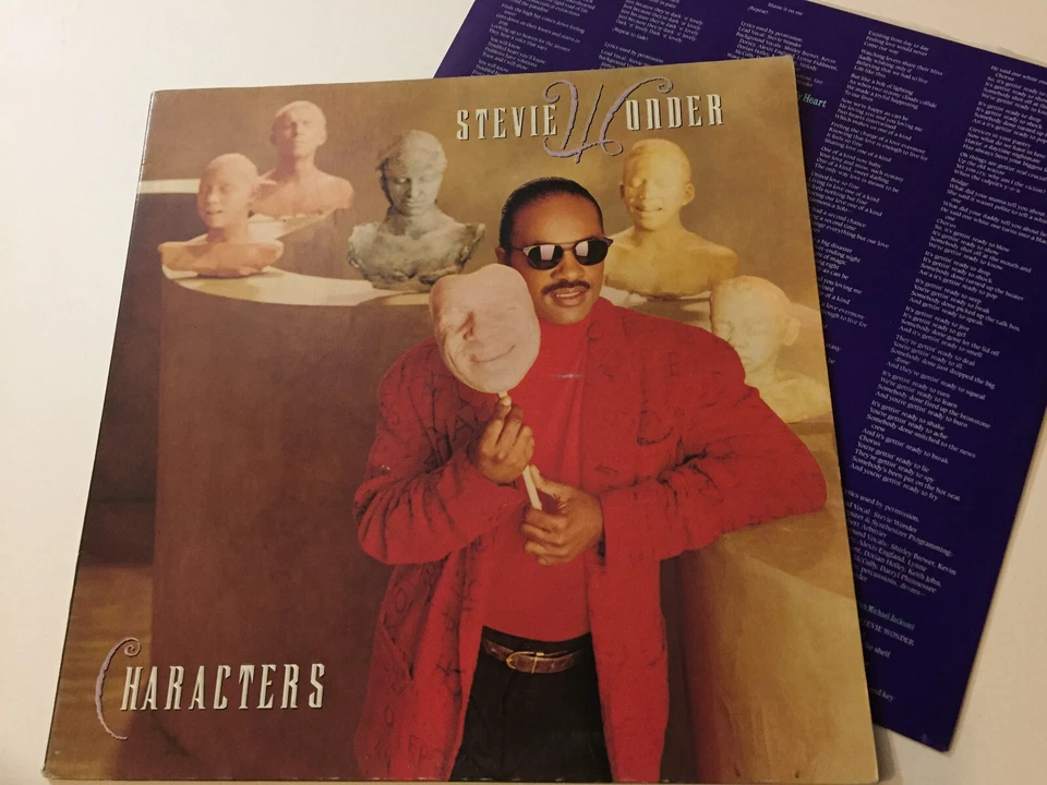 STEVIE WONDER 'Characters' 1987 Australian LP With Gatefold Cover & Lyric Inner - Image 1 of 1