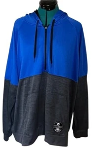 Giacca con cappuccio e zip uomo AND1 basket leggendaria atletica blu e grigia taglia 2XL - Foto 1 di 19