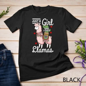 Camiseta unisex Llama Just a Girl Who Loves Llamas - Imagen 1 de 15