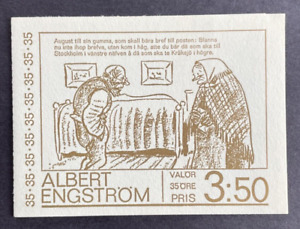 Sweden 1969 Complete Booklet of 10 MNH OG Sc#819a Albert Engstrom Cartoonist