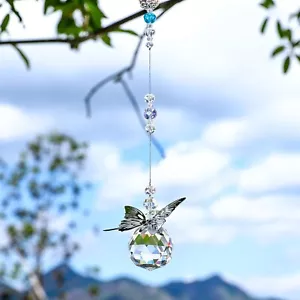 WEISIPU Crystal Hanging Decorations - Hanging Ornament Crystals 9 x 1.1 x 21 in - Picture 1 of 7
