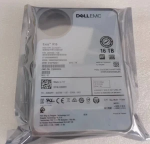 New DELL 16TB SATA 39XRY 039XRY HPGJ4 0HPGJ4 ST16000NM005G 6Gb/s 7.2K 3.5" Hdd - Picture 1 of 3