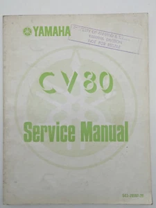 Yamaha Motorbike CV80 Factory Service Manual. 1st ed., July 1981 - Picture 1 of 2