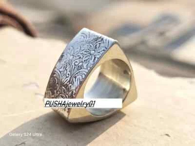 Unique Style Ring Dome Ring 925 Sterling Silver Minimalist Ring Designer Han - Image 1 of 4