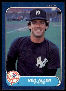 1986 Fleer Neil Allen New York Yankees #98