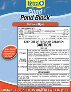 Tetra Pond Block Algae Control (4-pk)-slow release-koi & fish safe-water garden