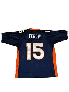 NFL Denver Broncos Tim Tebow #15 Reebok Onfield Embroidered Mesh Jersey Size 52 - Picture 1 of 13