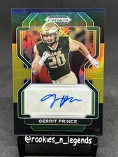 GERRIT PRINCE 2023 Prizm Draft Picks 🔥BLACK GOLD PRIZM ROOKIE AUTO /5🔥 RC