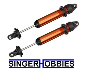 Traxxas 7761T Shocks GTX Aluminum w/o Springs Orange-Anodized (2) X-MAXX TRA1 - Picture 1 of 2