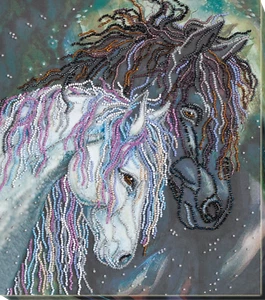 Hágalo usted mismo Kit de Bordado de Cuentas Devoción Caballos Costura de Cuentas Abalorios de Punta de Abalorios - Imagen 1 de 16