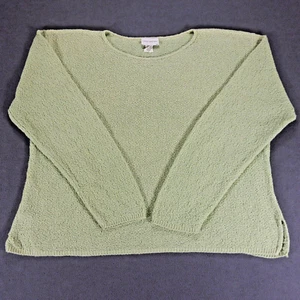 Vintage Womens Sweater XL Mint Green Airy Boxy Knit Oversized Sarah Arizona - Picture 1 of 9