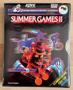 Jeux D'Été II Par Epyx, Jeu Commodore 64/128 KASSETTE, GRANDE BOÎTE, OVP/BOÎTÉ - Imagen 1 de 9