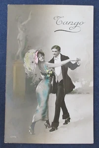 1930s Italy Art Postcard Dancers Dancing The Tango - Picture 1 of 2