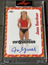 2023 LEAF POP CENTURY INFLUENCER JESS GARDNER AUTO SIGNED CARD RC /507 NEBRASKA