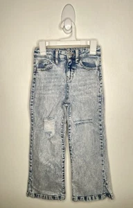Art Class Distressed Jeans Boys Size 5 Wide Leg Adjustable Waist - Picture 1 of 4