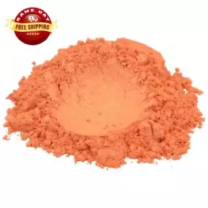 SHIMMER TANGERINE POP ORANGE MICA COLORANT PIGMENT POWDER COSMETIC GRADE 4 OZ - Picture 1 of 12