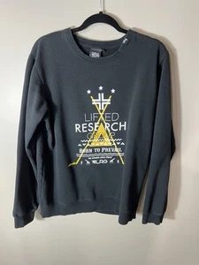 Sudadera para hombre Lifted Research Group LRG talla grande negra dorada - Imagen 1 de 15
