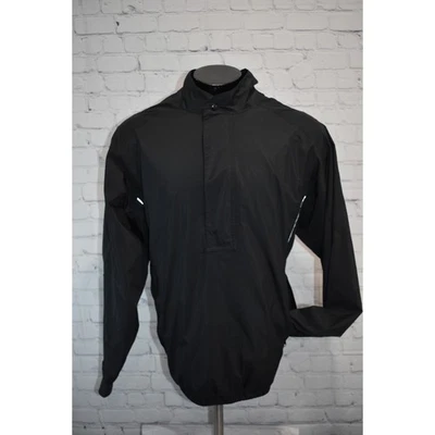 Footjoy Dryjoys Golf Pullover 1/2 Zip Jacket Mens Size XL Black Windbreaker Poly - Image 1 of 4
