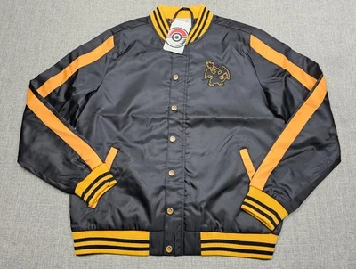 Pokemon Center Charizard Jacket Mens Small Varsity Bomber Embroidered Official - Image 1 of 4