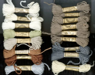 Vintage PATERNAYAN PERSIAN YARN 100% Wool Lot of 17 Skeins 8 yds. ea. - Image 1 of 3