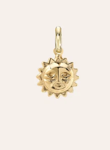 14k Gold Sonne Anhänger - Bild 1 von 2