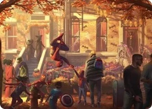Art Series: Marvel's Spider-Man Magic the gathering near mint w/top loader - Picture 1 of 54