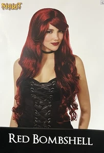 Red Bombshell Wig Spirit Halloween Adult - Picture 1 of 5