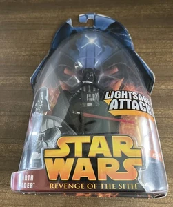 Star Wars Rache der Sith Darth Vader Lightsaber Attack Actionfigur 2005 L - Bild 1 von 7