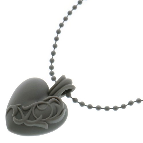 CHROME HEARTS Collana cuore gomma CUORI CROMATI silicone BCA307 usata bcf7fe3189fef6f7e947247