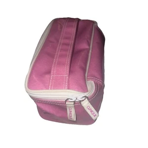 Pink Clinique Travel Bag w/ White Zipper Carrying Handle Great Stocking Stuffer - Picture 1 of 6
