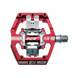 Pedales de bicicleta de montaña HT Components X3 plataforma sin clip MTB - azul real - Imagen 1 de 1
