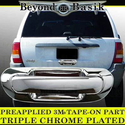 For 1999-2004 JEEP GRAND CHEROKEE ABS Chrome Tailgate Handle Cover Hatch Trim  - Image 1 of 2