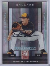 2008 Donruss Elite Extra Edition Signature Turn of the Century #32 Dusty Coleman