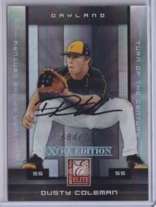 2008 Donruss Elite Edizione Extra Firma Turn of the Century #32 Dusty Coleman - Foto 1 di 1