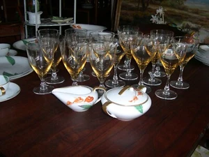 DE COLECCIÓN MUY FINO - VASOS DE VINO Y AGUA FOSTORIA FIRMADOS-ELEGANTE TESORO - Imagen 1 de 5