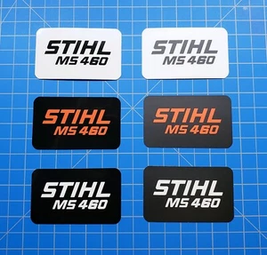 Vinyl Sticker for Stihl MS 460 Shroud Badge "Full Vinyl Overlay" - Picture 1 of 13