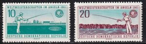 GDR / DDR Nr. 841-842** WM im Angeln 1961