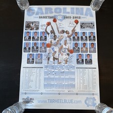 2011-12 University of North Carolina Tarheels basketball schedule poster 25x18