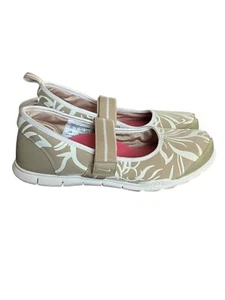 Nike Womens Shoes Mary Jane Size 7.5 Brown Print Athletic Flat 314936-211 EUC - Picture 1 of 5