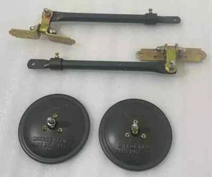 Pair Of Adjustable Arm Mirror Bracket Kit 5" Mirror Fit for Vintage Jeep Willys - Foto 1 di 3
