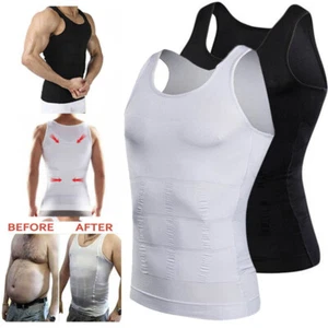 Camicia Fajas Para Hombres Faja Reductora De Hombre Uomo Body Shaper Controllo Pancia - Foto 1 di 22