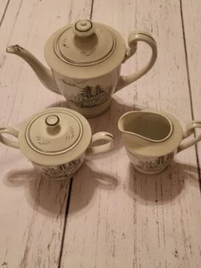 Kutani China Tea Kettle, Creamer & Sugar bowl 3 pieces .. - Picture 1 of 12