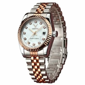 Damenuhr Roségold Silber Damen Damen Smartwatches zweifarbig Geschenk Geschenk - Bild 1 von 7