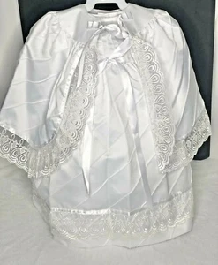 Baby Girl Baptism Dress Christening Gowns Outfit with cape size 2 - Picture 1 of 12