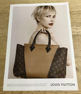 Michelle Williams 2013 para Louis Vuitton - Anuncio de revista - Imagen 1 de 1
