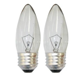 4 X Clear Medium Base Decorator Light Bulb 40Watts 120V - Picture 1 of 1