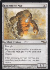 1 x Lodestone Myr rare artifact creature from Mirrodin (MTG)