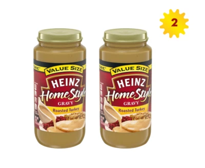 Heinz HomeStyle pavo salsa valor tamaño 18 oz x 2 frascos Foto 1 de 4