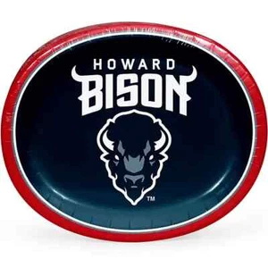 NCAA HBCU Ovale Pappteller, 10" x 12", 50 ct., Howard University - Bild 1 von 7